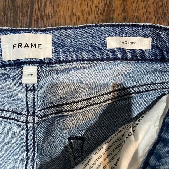 Frame Le Garcon in Beldon Rips jeans skinny - Picture 6 of 7
